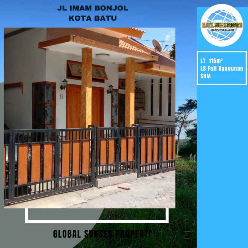 dijual rumah jl imam bonjol