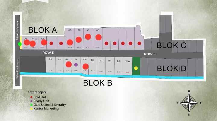 dijual rumah jl sirojul munir jatisari