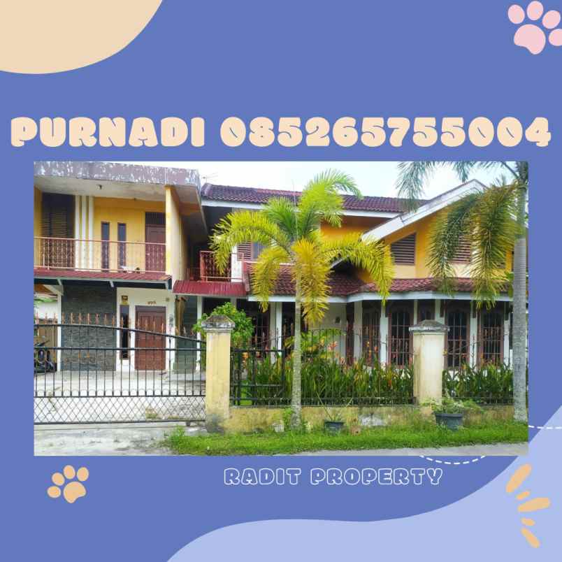 dijual rumah jl umban sari rumbai