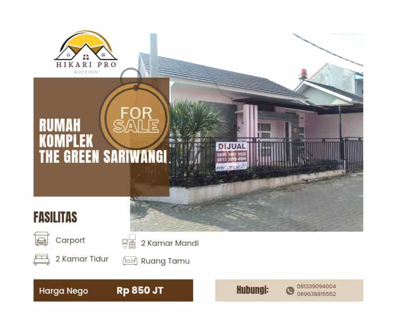 dijual rumah kec parongpong