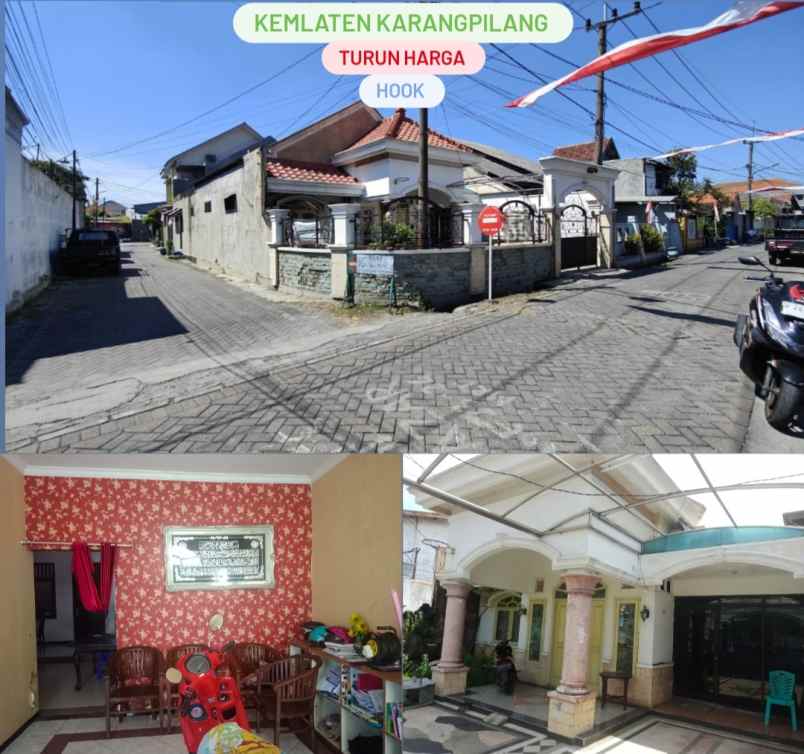 dijual rumah kemlaten kedurus karang pilang