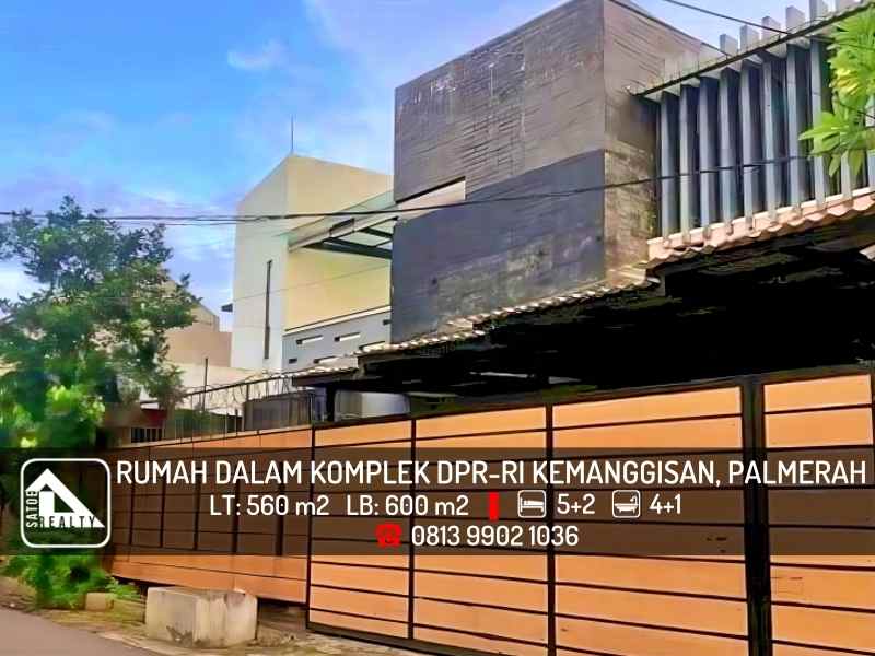 dijual rumah komplek dpr ri kemanggisan