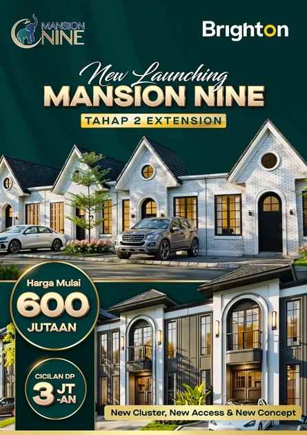 dijual rumah mansion nine