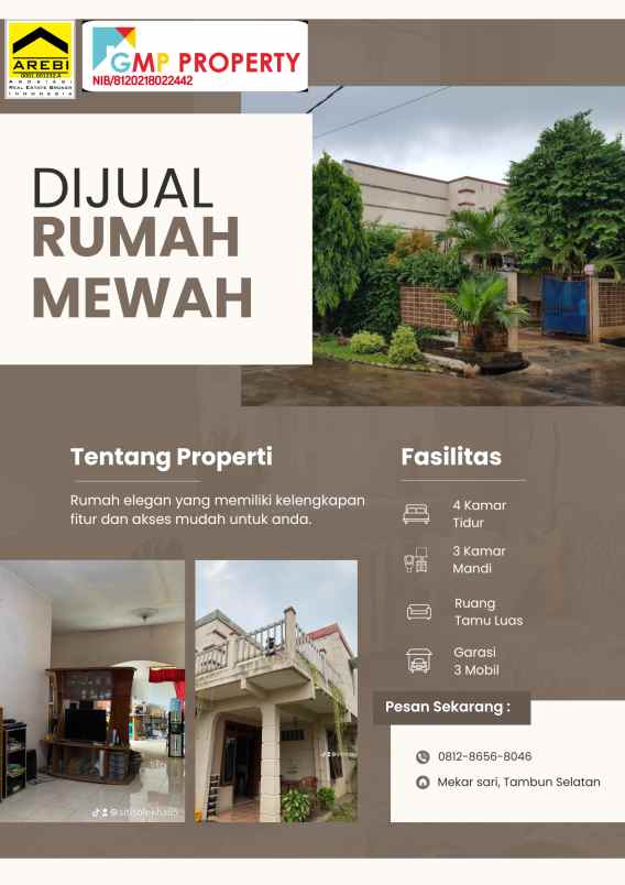 dijual rumah mekarsari