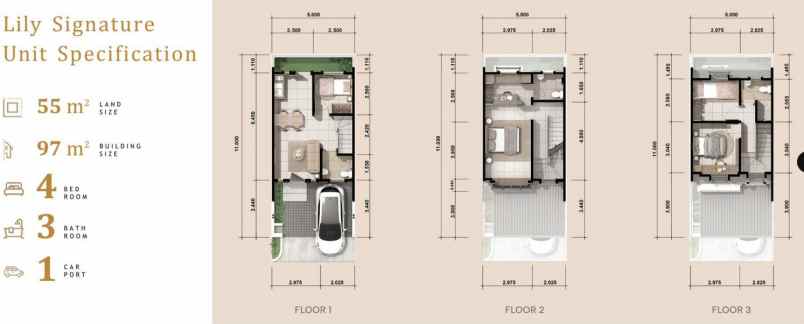 dijual rumah melrose residence