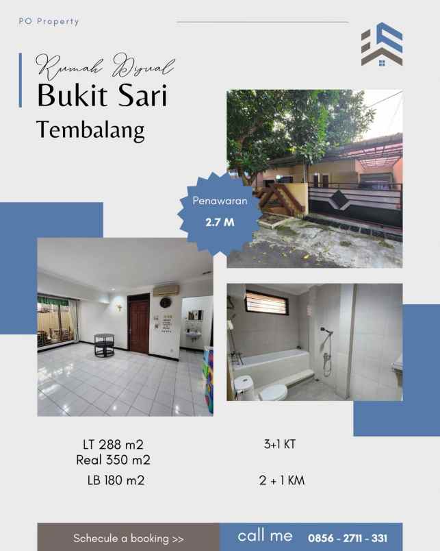 dijual rumah mewah siap huni bukit sari semarang