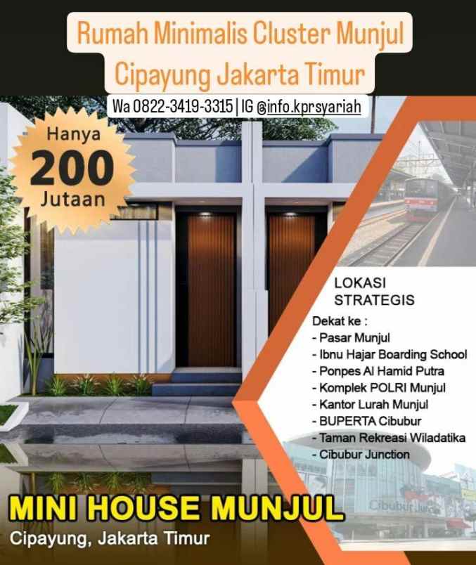 dijual rumah munjul cipayung