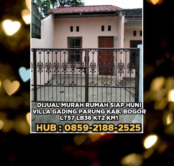 dijual rumah parung bogor kabupaten