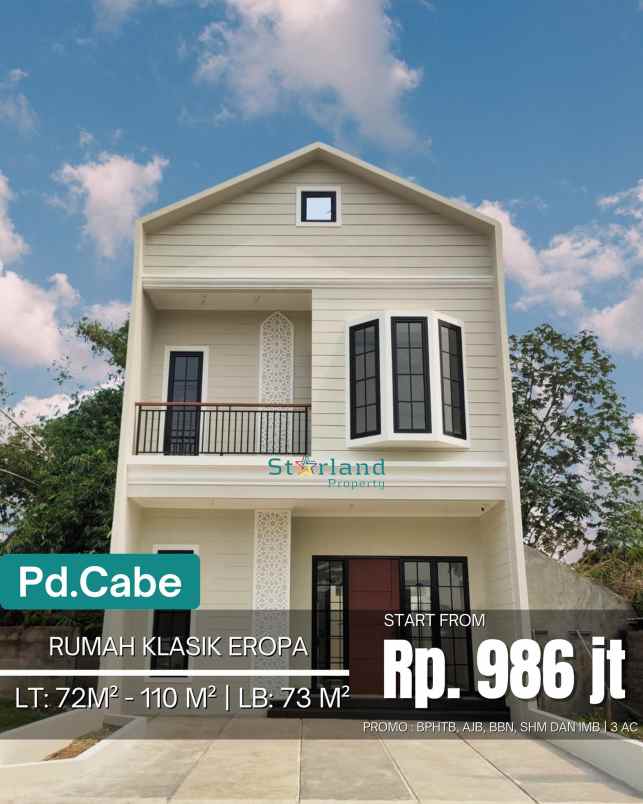 dijual rumah pondok cabe