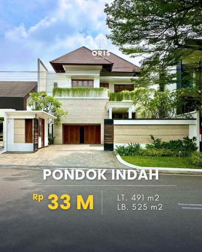 dijual rumah pondok indah kebayoran