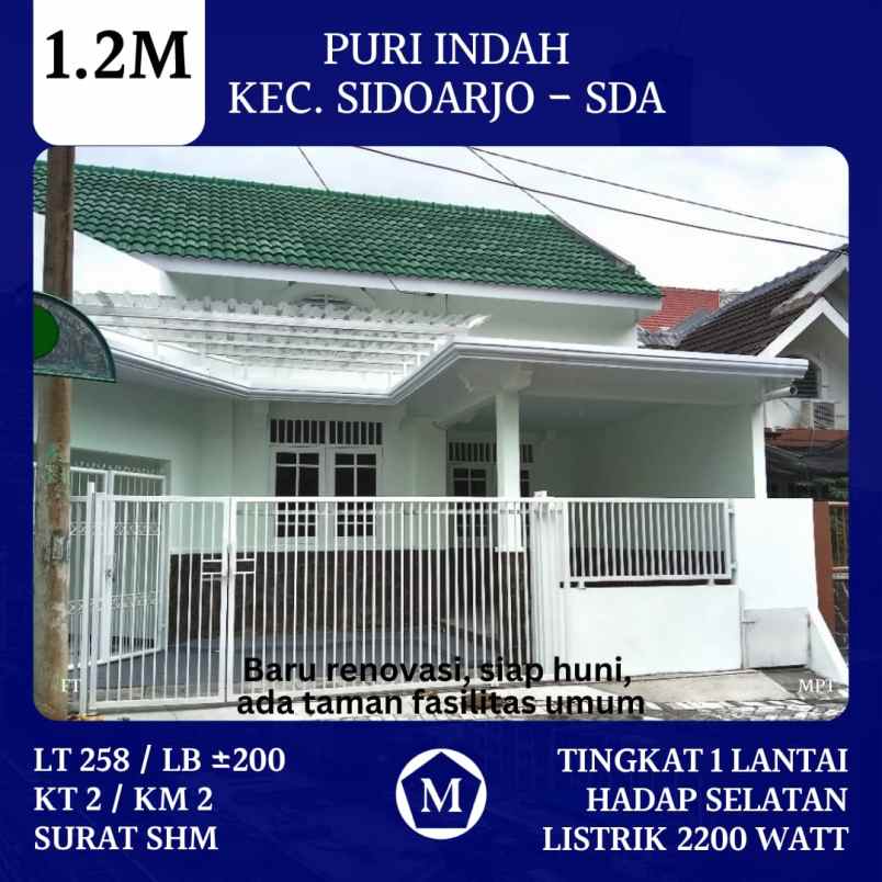 dijual rumah puri indah