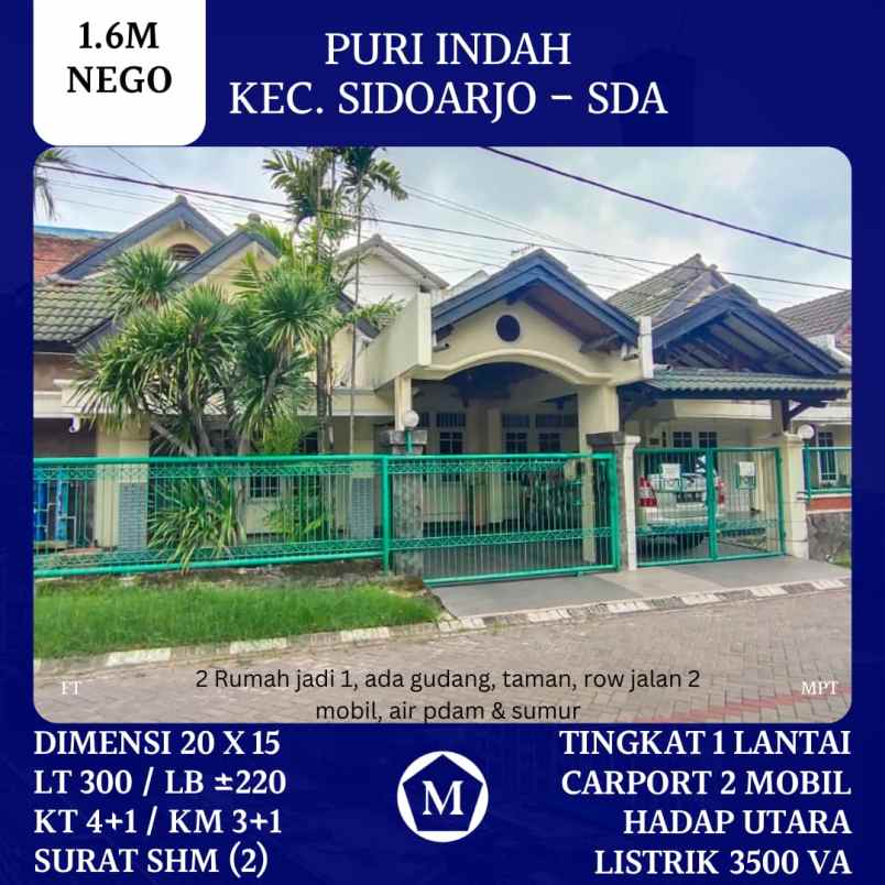 dijual rumah puri indah