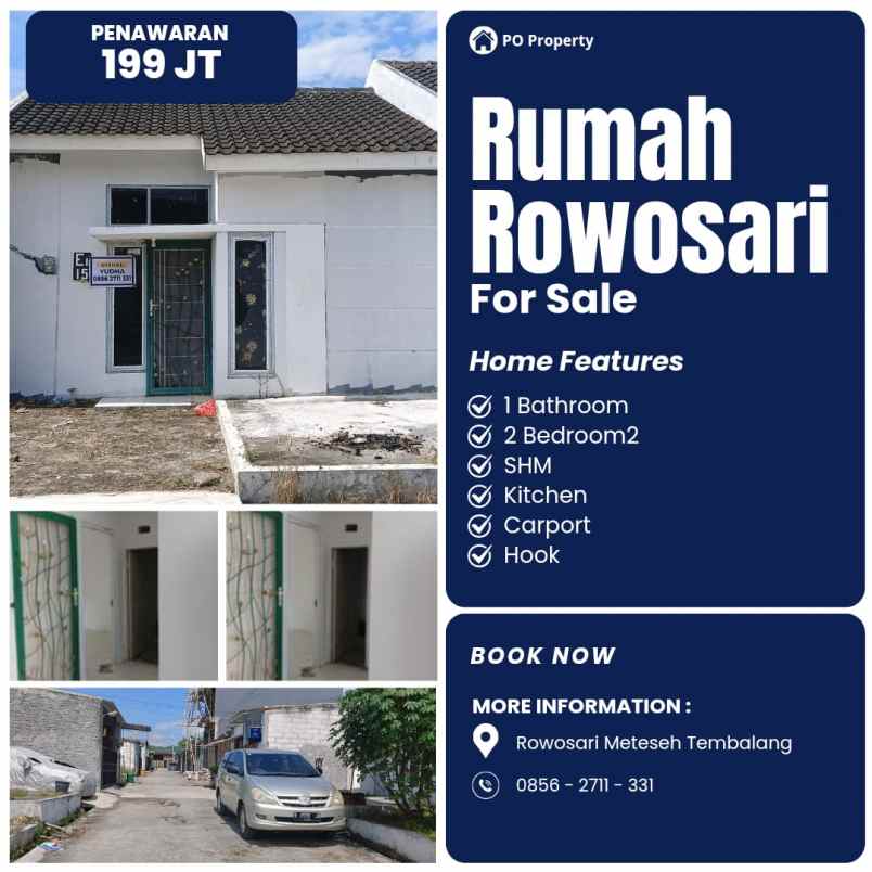 dijual rumah rowosari meteseh