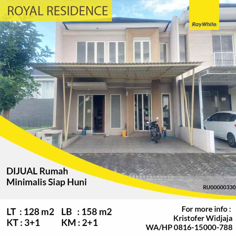 dijual rumah royal residence surabaya