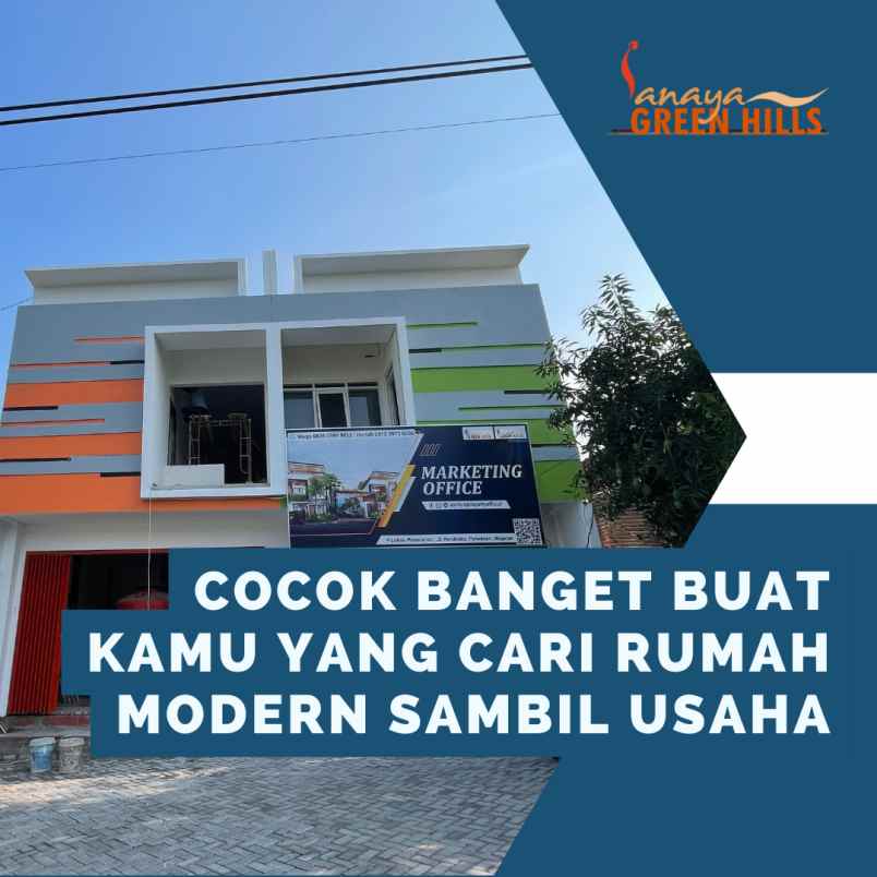 dijual rumah ruko sanaya green hills ji