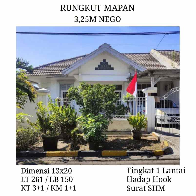 dijual rumah rungkut mapan surabaya