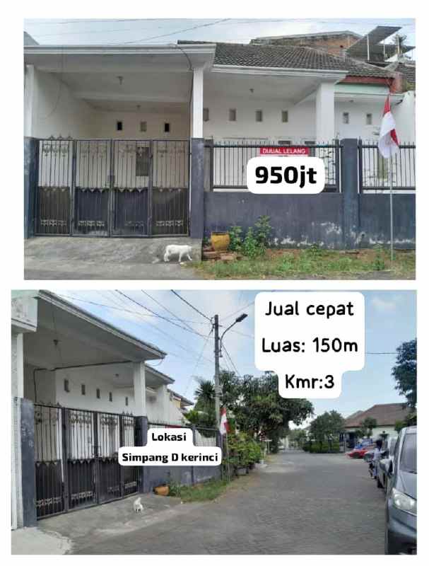 dijual rumah sawojajar