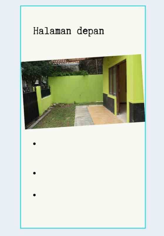 dijual rumah strategis