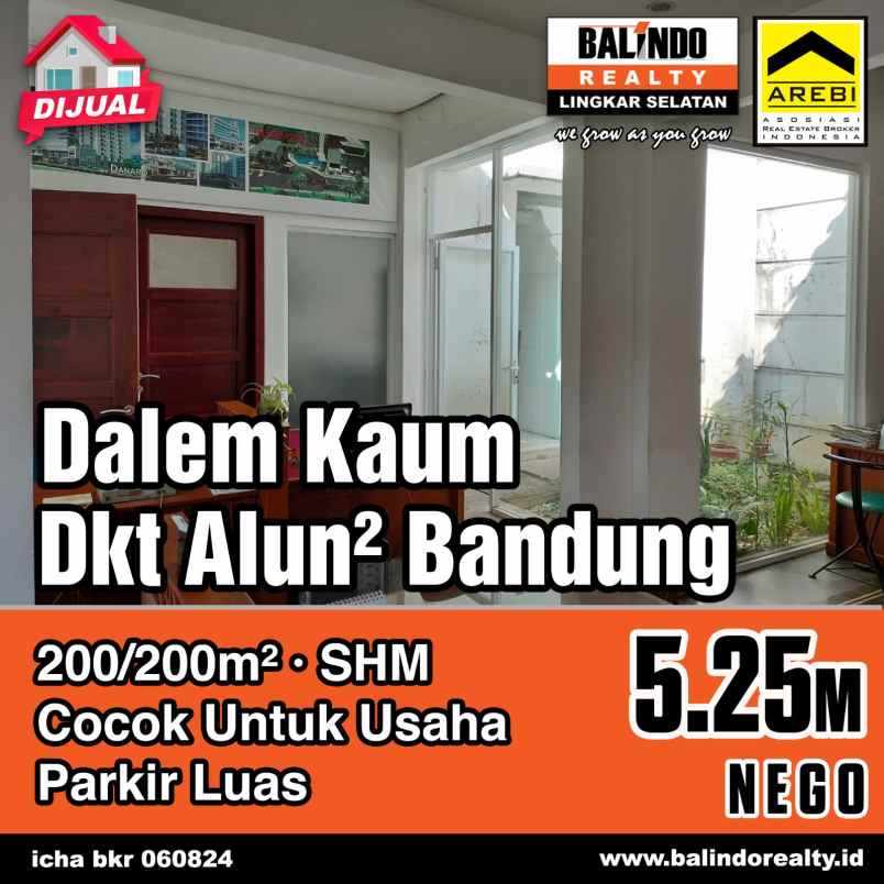 dijual rumah strategis tengah kota di dalem kaum