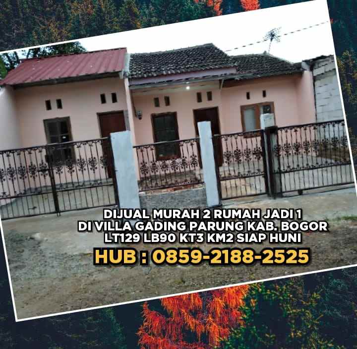 dijual rumah villa gading parung blok i