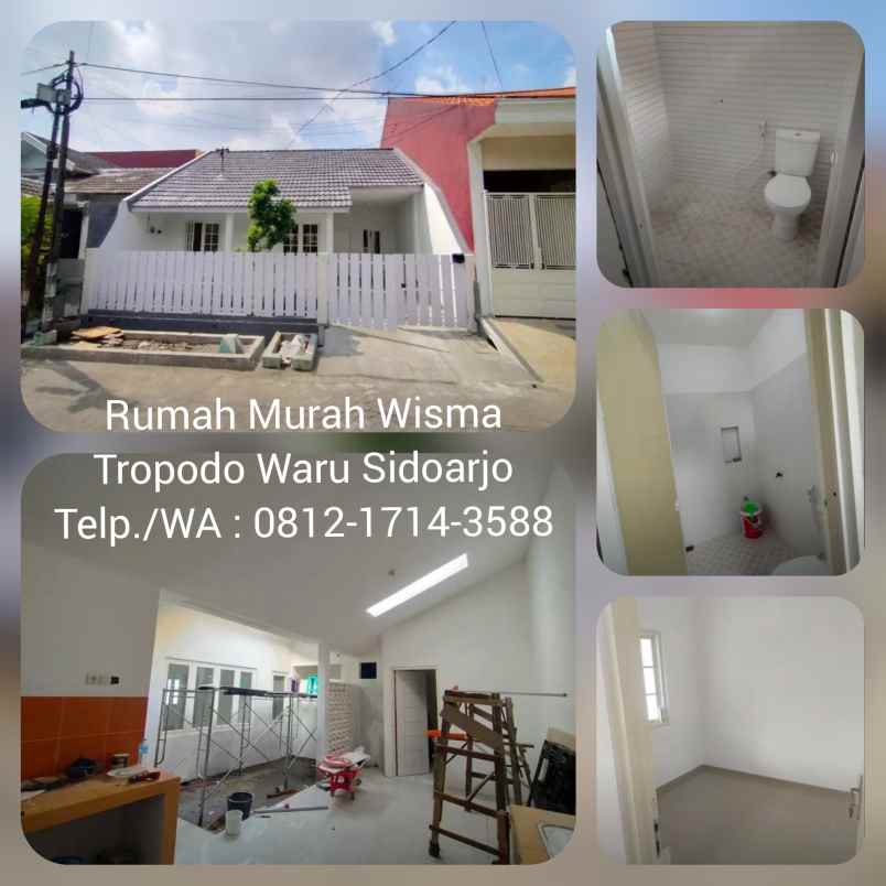 dijual rumah wisma tropodo waru