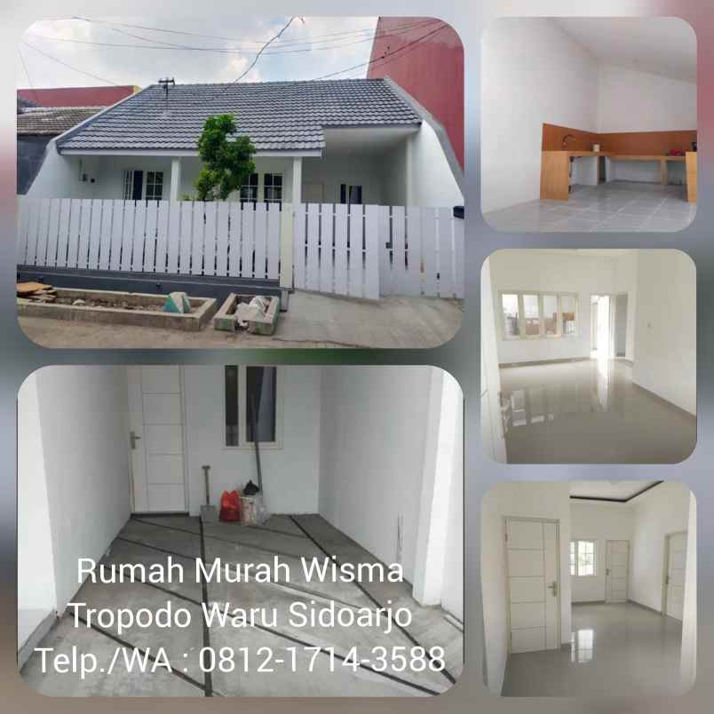 dijual rumah wisma tropodo waru