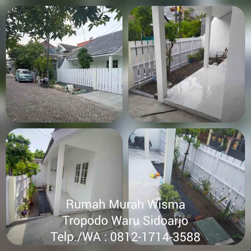 dijual rumah wisma tropodo waru