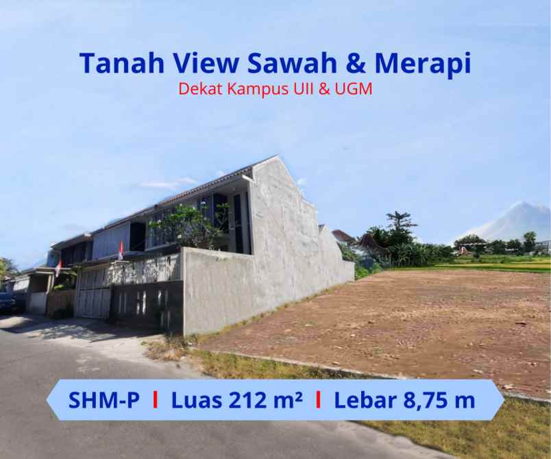 dijual tanah 3 menit jl kaliurang km 10