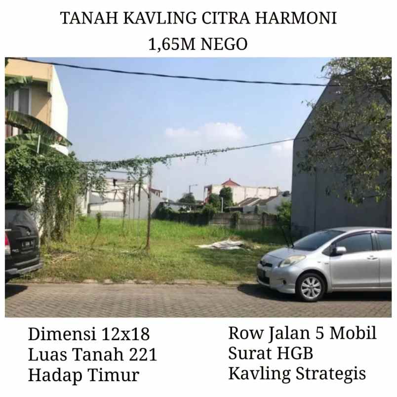 dijual tanah citra harmoni sidoarjo