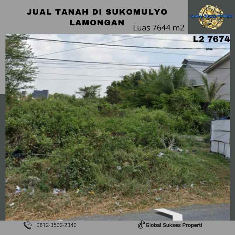 dijual tanah desa sukomulyo