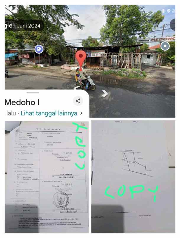 dijual tanah di medoho raya tlogosari semarang
