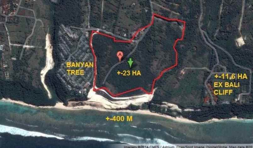 dijual tanah full view lautan di ungasan bali