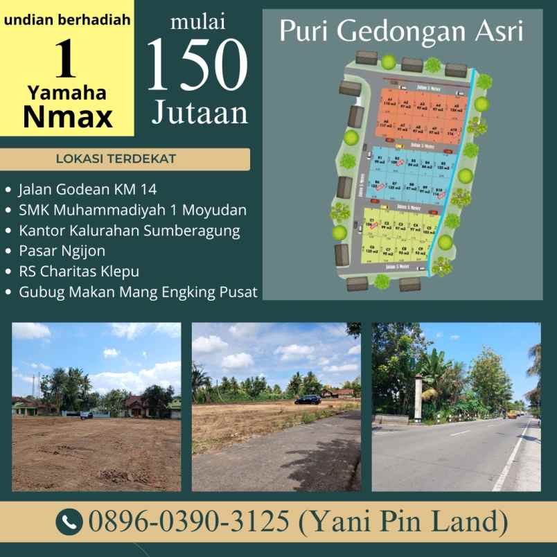 dijual tanah gedongan sumberagung