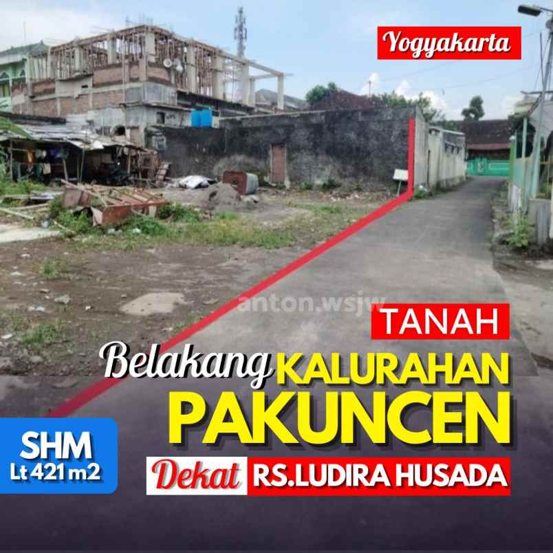 dijual tanah gg merdeka pakuncen