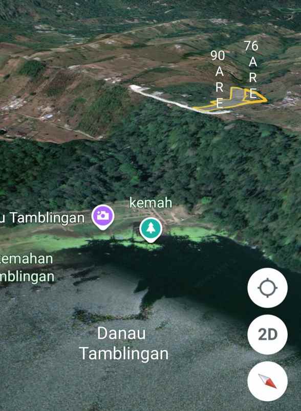 dijual tanah jalan danau tamblingan