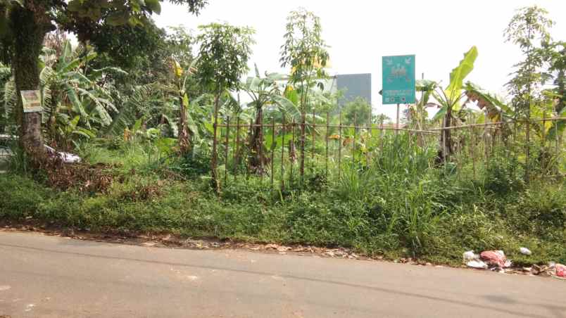 dijual tanah jalan raya pondok rajeg