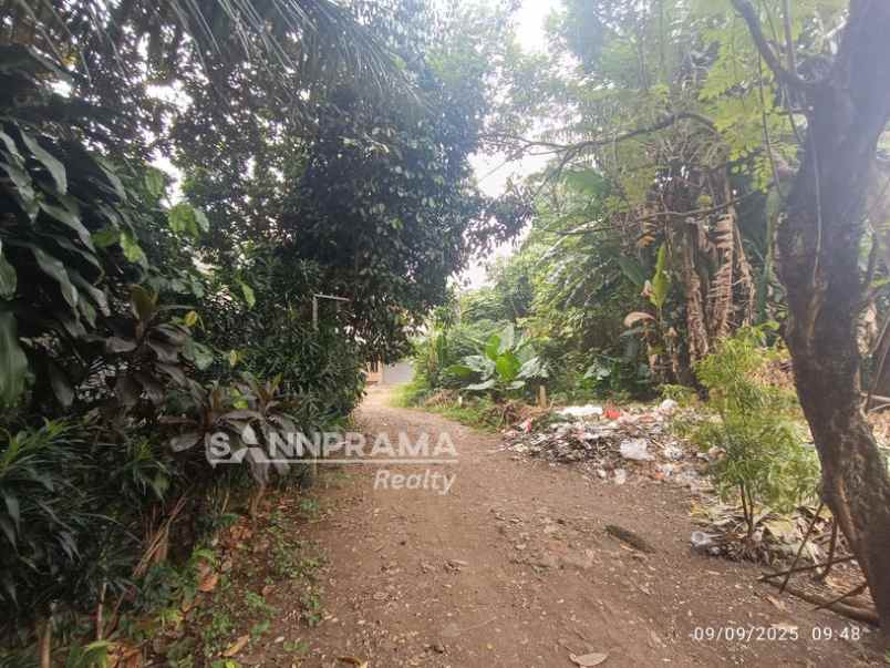 dijual tanah jalan raya sawangan