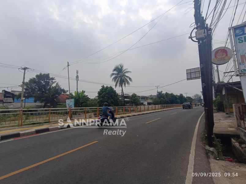 dijual tanah jalan raya sawangan