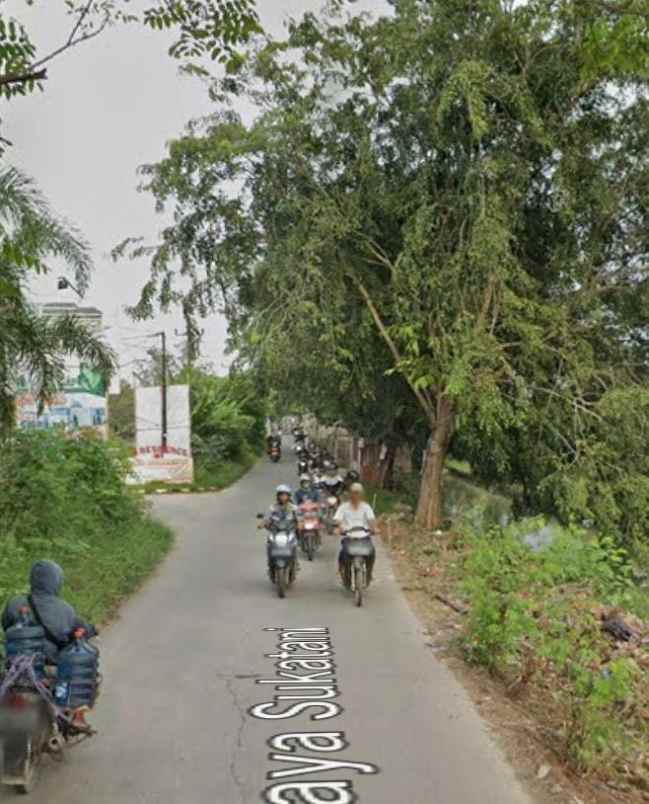 dijual tanah jalan raya sukatani sukamulya