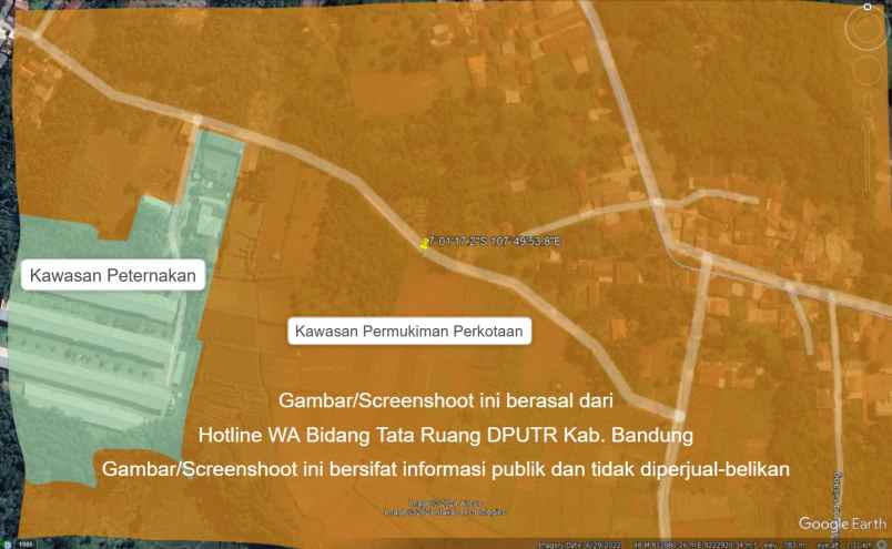 dijual tanah jalan sayang cikancung