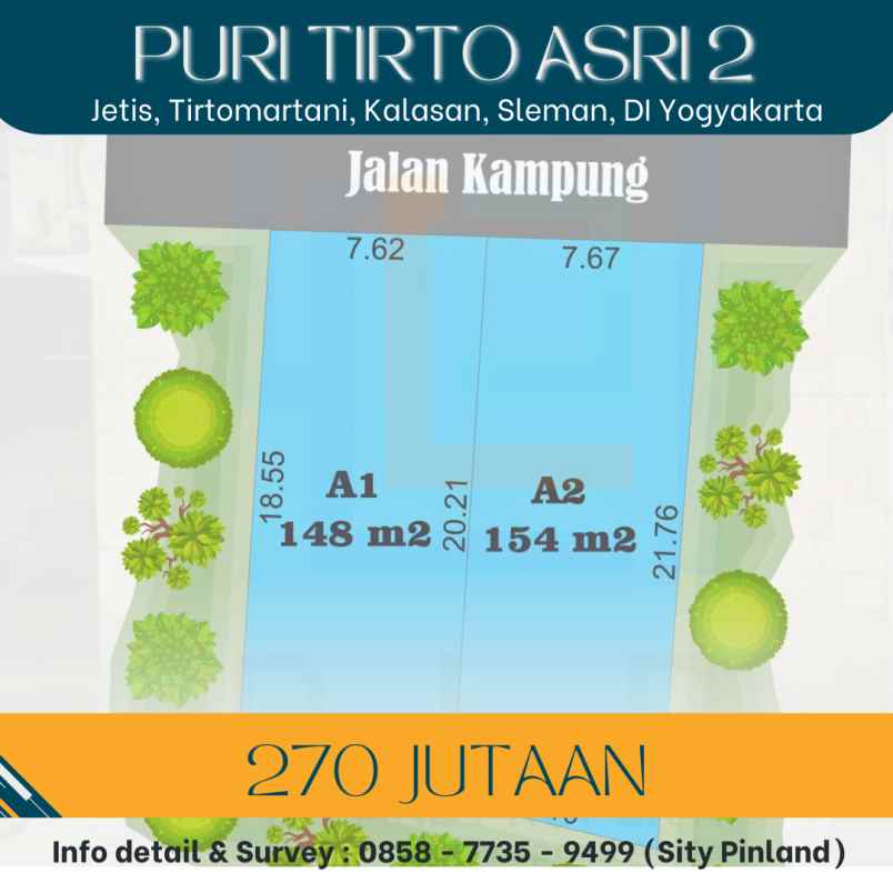 dijual tanah jetis tirtomartani kalasan