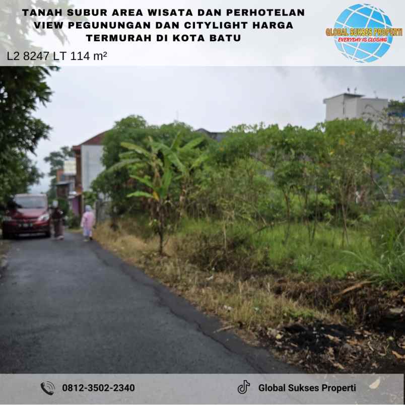 dijual tanah jl abdul gani atas