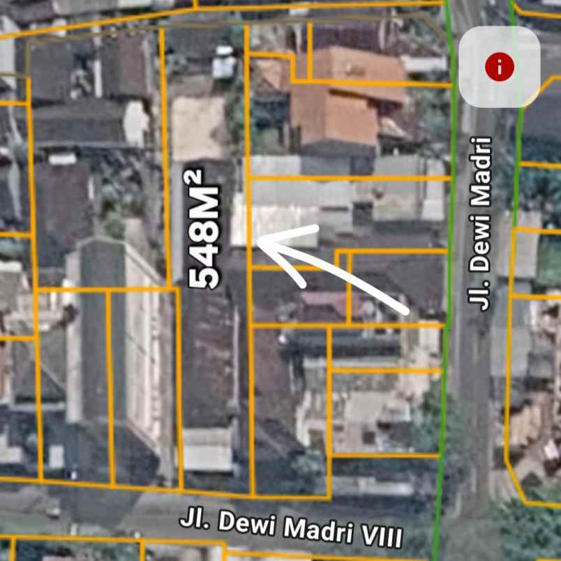 dijual tanah jl dewi madri
