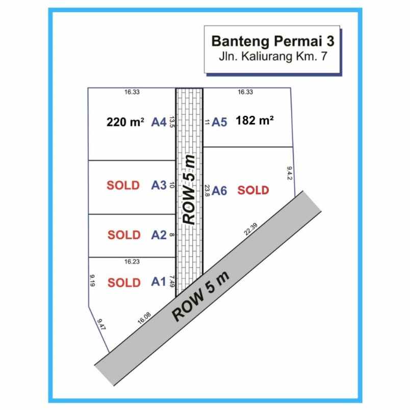 dijual tanah jl kaliurang km 8