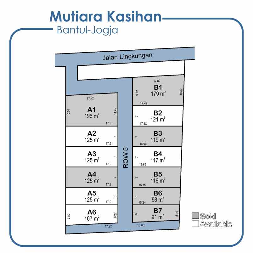 dijual tanah jl kasihan bantul