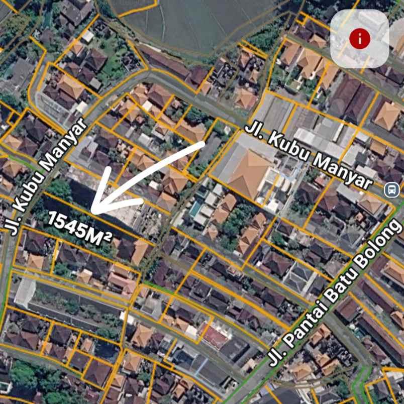 dijual tanah jl kubu manyar