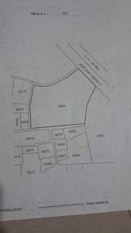 dijual tanah jl raya bukit cengkeh ii