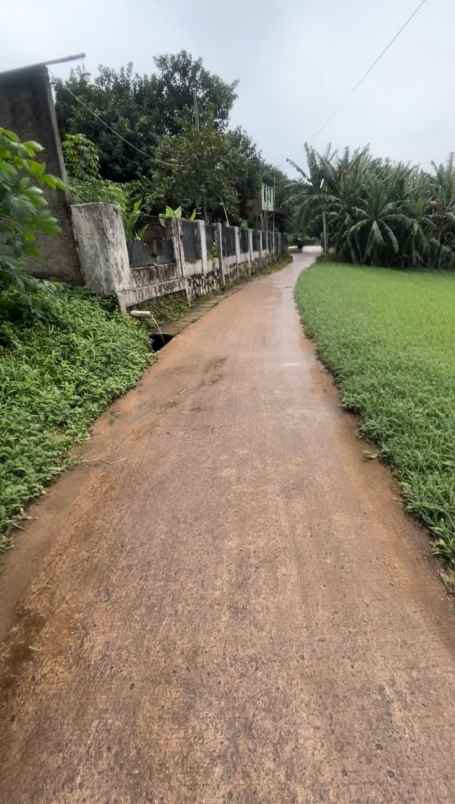dijual tanah jl raya setu gg benda