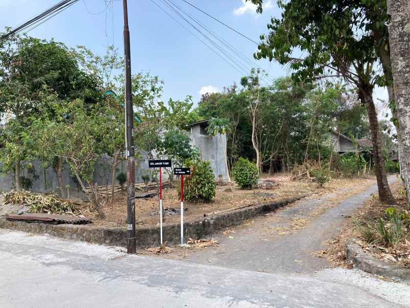 dijual tanah jl raya tajem wedomartani