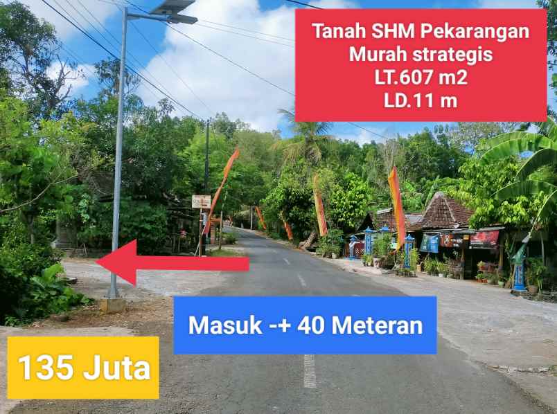 dijual tanah karangmojo